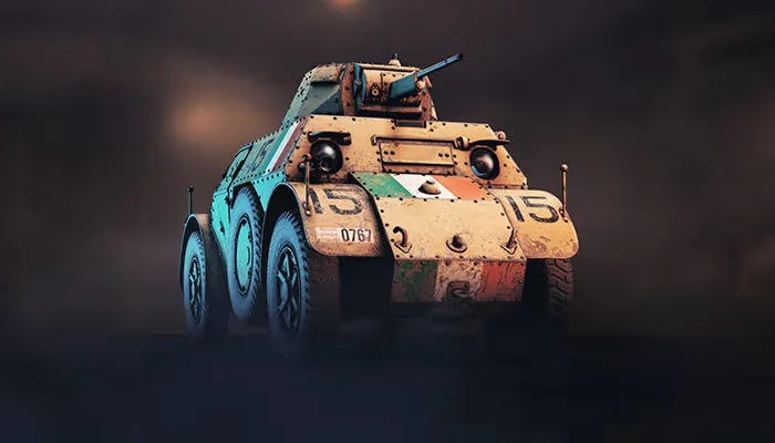 Autoblinda-41 "15" Polizia Africa Italiana