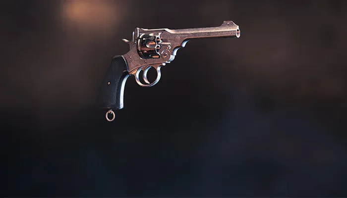 Nickeled Webley Mk VI Revolver